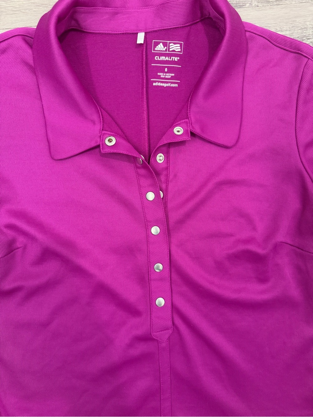 Adidas Magenta Polo Dress with Houndstooth Skirt - Picture 8 of 13